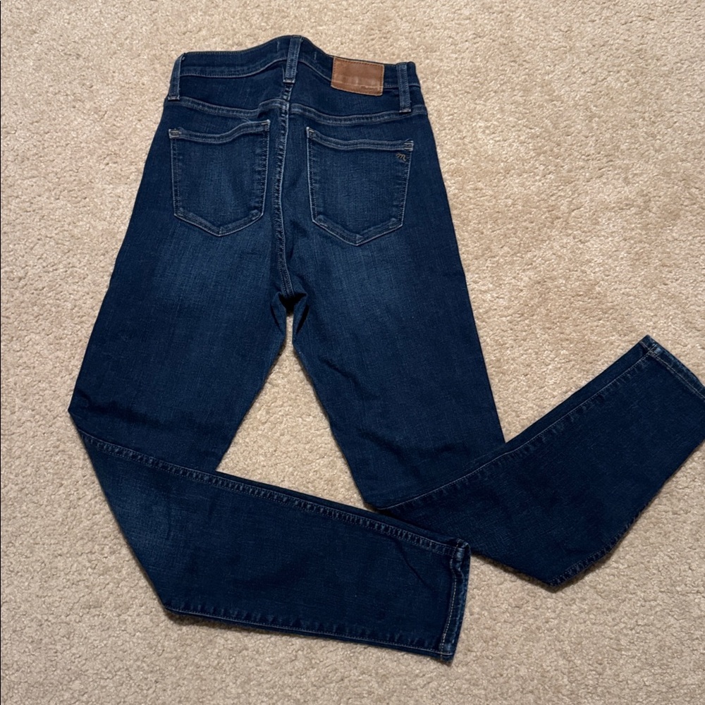 Madewell Indigo Denim Pants hi-rise skinny size 27 - Picture 9 of 12